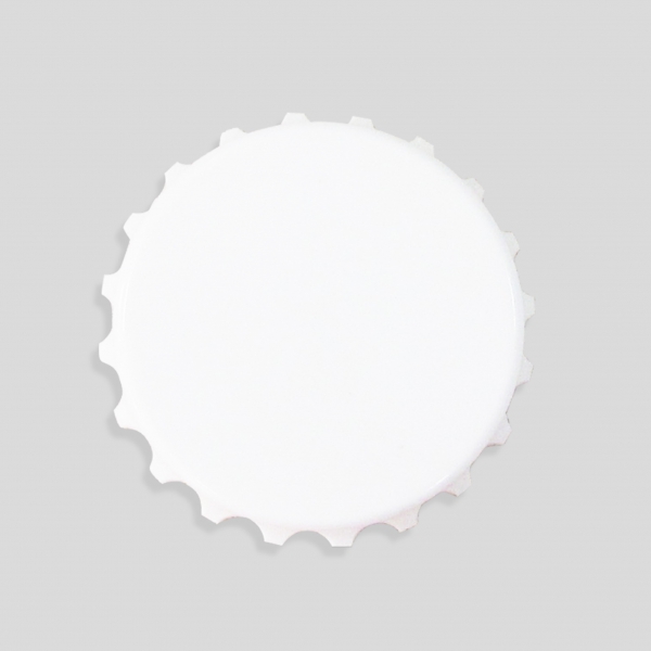 Small Bottle Cap Shaped Magnet + Opener